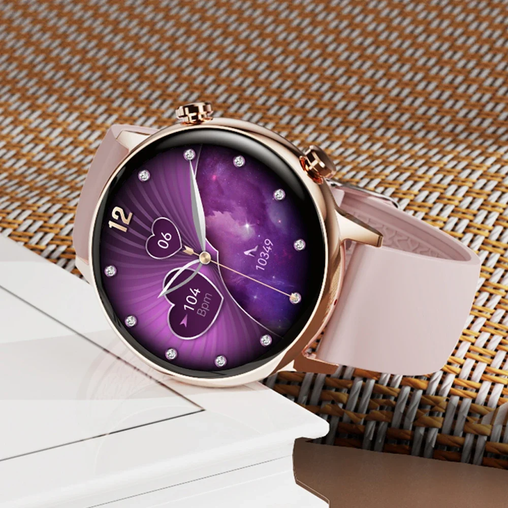 

2023 Smart Watch Women Small With Whatsapp IP68 Waterproof AMOLED 360*360 HD Screen Blood Pressure Android Ladies NFC Smartwatch