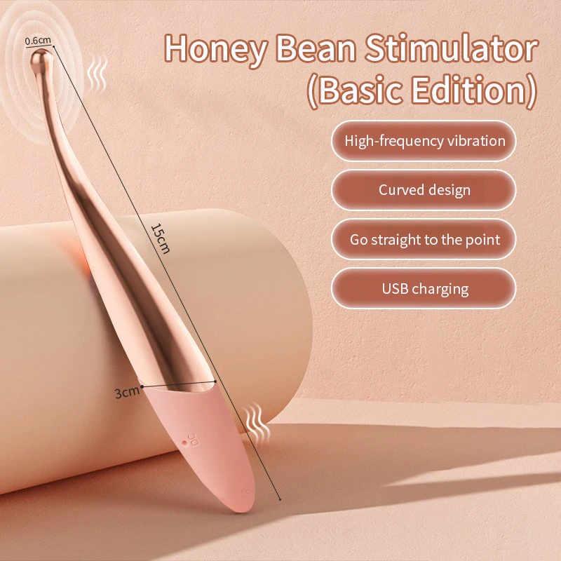 G-point Vibrator Used for Female Magnetic Honey Bean Stimulation Vibrator Multi Frequency Ultrasonic Vibration Charging Female V