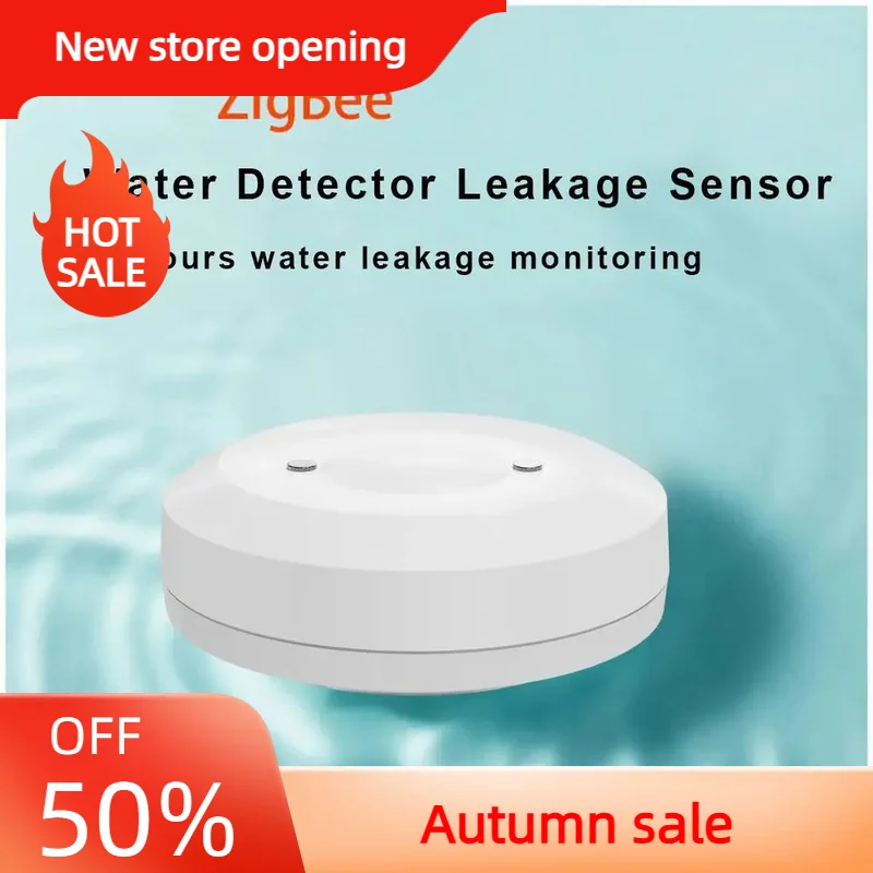 

Умный датчик утечки воды Zigbee, детектор уровня воды, предупреждение
