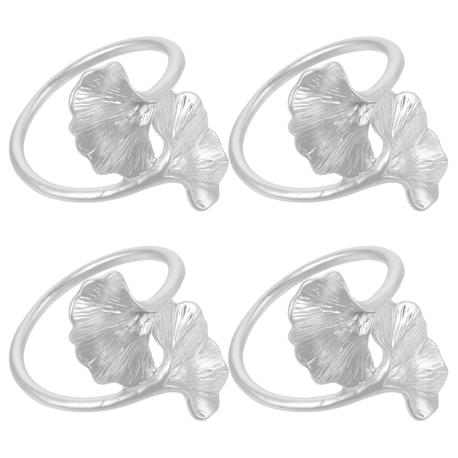 

Metal Ginkgo Leaf Napkin Rings Napkin Holder Serviette Buckles Wedding Party Dinning Table Centerpiece Decoration
