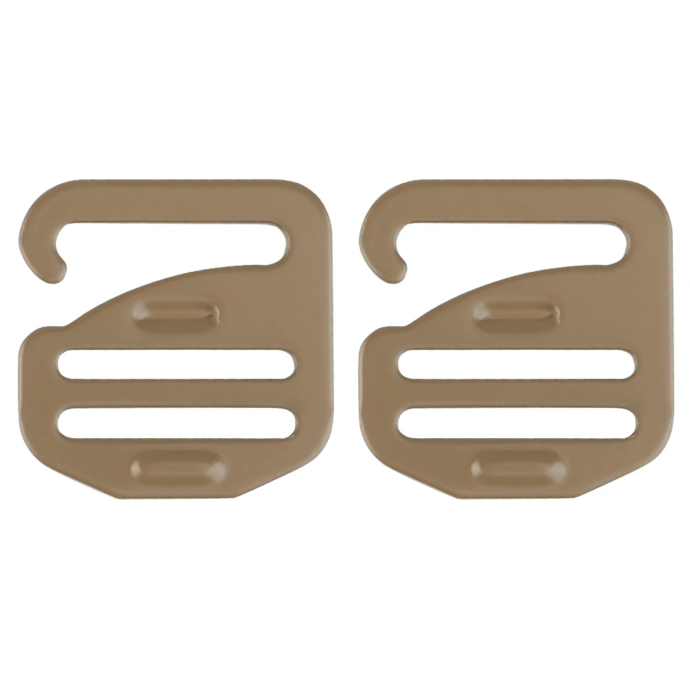 

2PCS Metal G Hook Hunting Vest Webbing Buckle Connector Militar Waist Belt Accessories Outdoor Camping Hiking Backpack Buckle