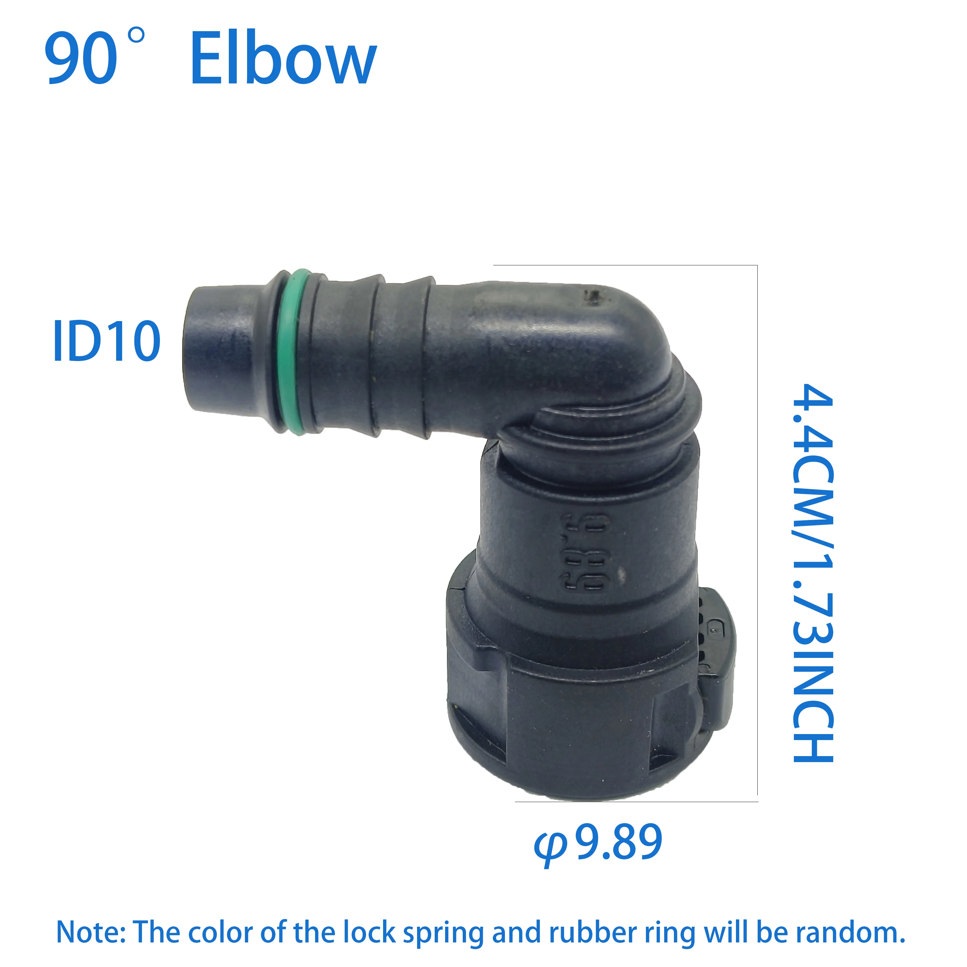 2pcs x 9.89 ID10 90&deg; Female Auto Car Fuel Line Hose Quick Release Connector Carburetor Part fuel line connector hose coupler fuel injection hose