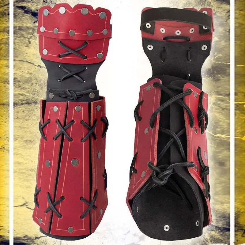 Fantasy PU Leather Gauntlet Cosplay Prop