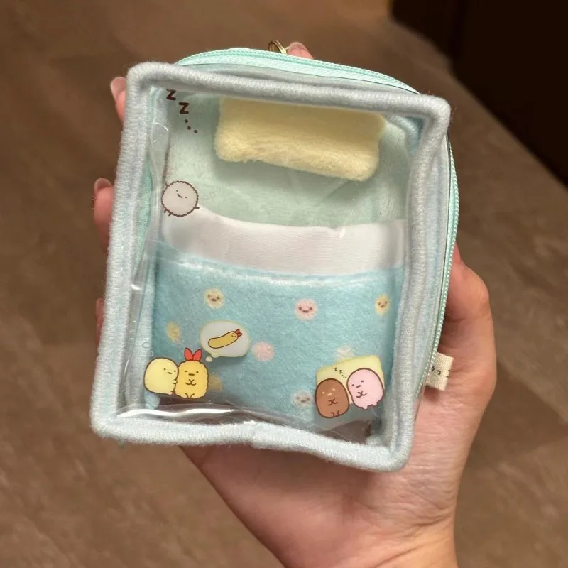 Kawaii Cute Sumikkogurashi Crossbody Small Bag Doll Storage Display Bag Pvc Transparent Badge Display Cartoon Gift for Girls
