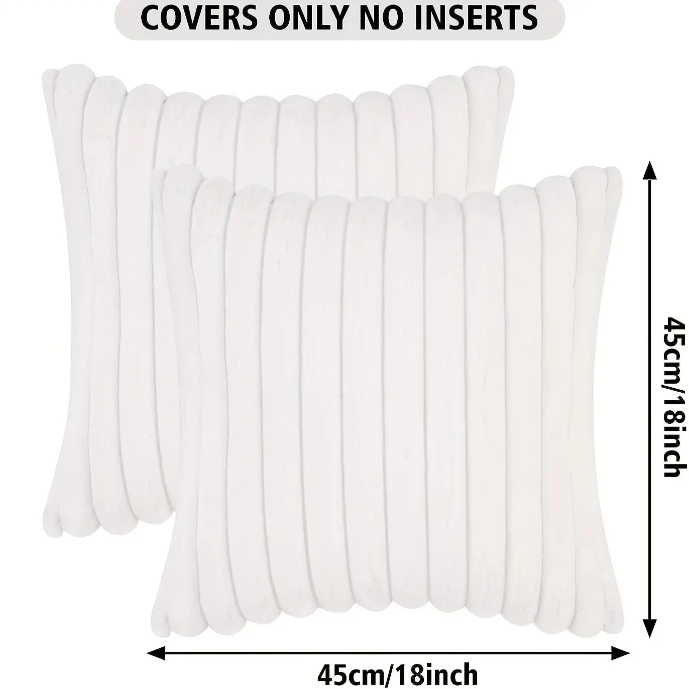 Pillow Case 1pc Stripe Corduroy Creative Home Fabric for Sofa Bedroom Car Home Decoration