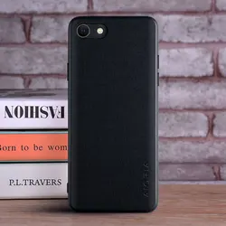 Luxury Textile Leather Phone Case Cover for iPhone SE 2022 (Black)