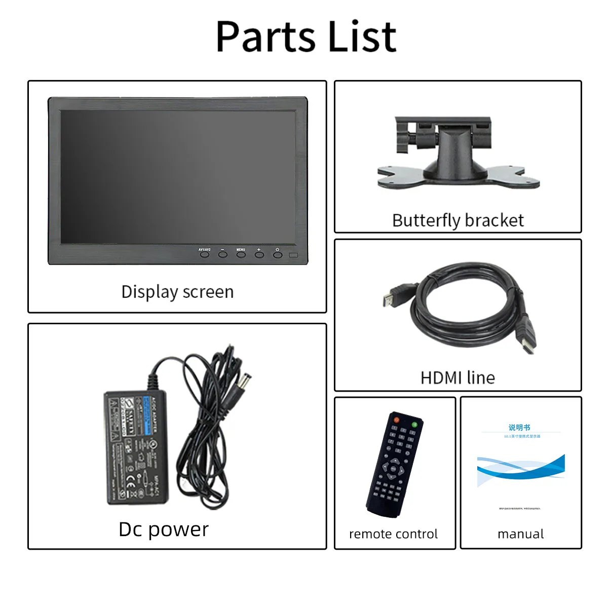 ޴  1280x800, PS4 ġ XBOX Ʈ PC ӿ ġ ÷,  USB VGA HDMI BNCAV Ʈ , 10.1 ġ