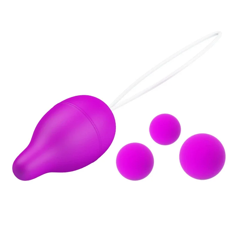Female Specific Silicone Expansion Muscle Exercise Device Manual Masturbator Reusable Replaceable Dumbbell Ball Sized Sexy Toys