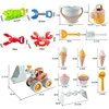 Children Beach Sand Digger Grabber Toys Animal Sand Play Molde Tools Summer Swimming Pool Play Water Toy Kids Outdoor Beach Game 6