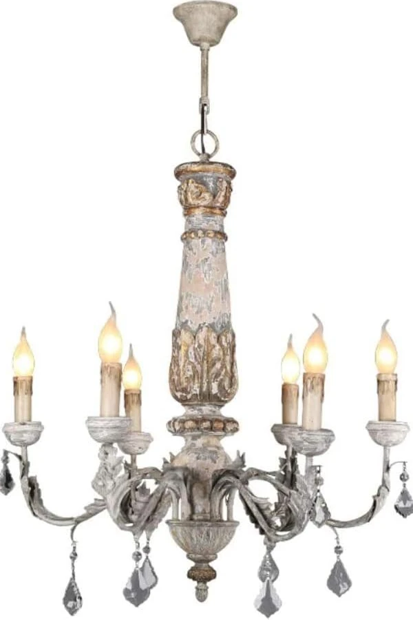 

Candle Classic Antique Chandelier,Semi-Flush Curved Arm Traditional Ceiling Fitting Surface Lighting Hallway for Dining Room