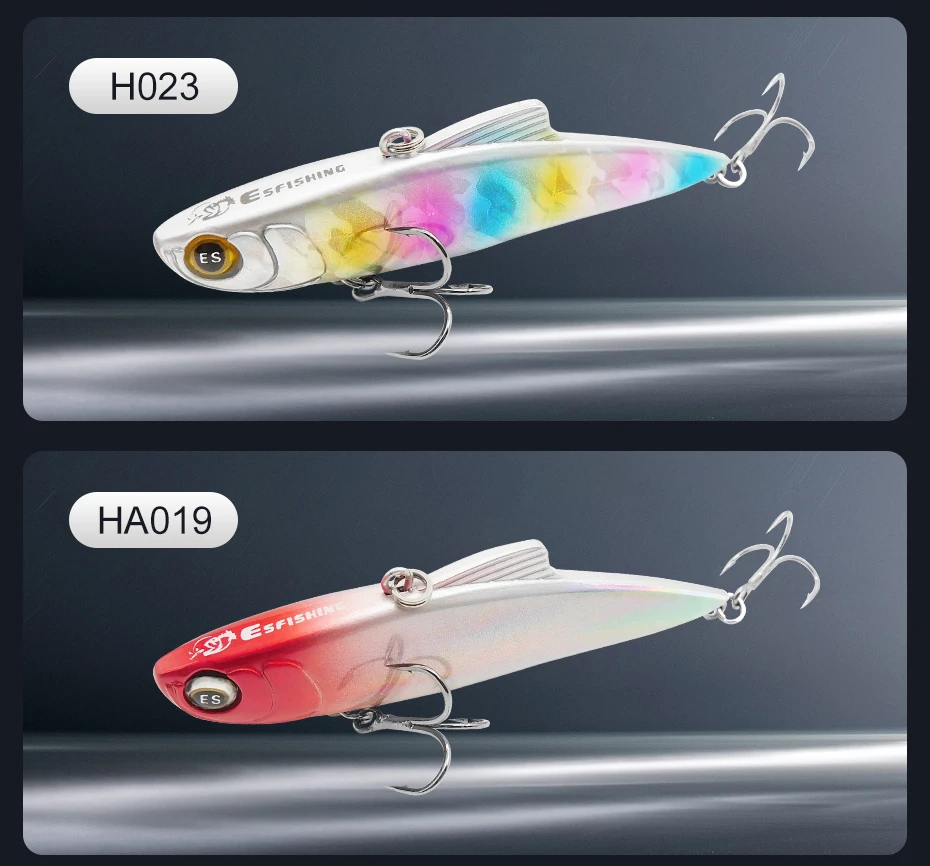 ESFISHING NEUER VIB-Köder 85mm 19g Saiber Sinkender Vibrations-Angelköder aus Hartplastik Künstlicher Rip-Water-Köder für alle Fische – Detail 12