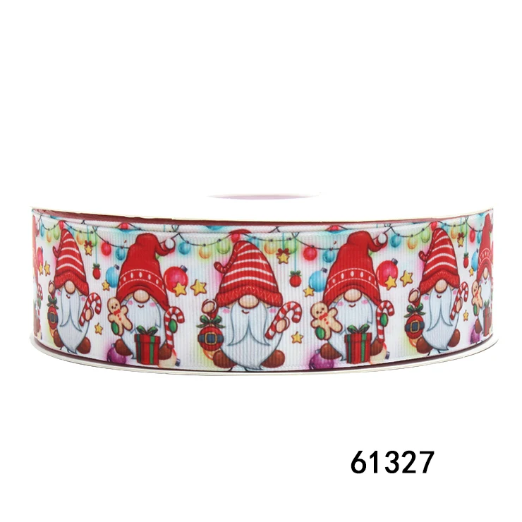 

(50yards) Santa Claus Grosgrain Ribbon for Christmas Decoration Hairbows DIY Crafts Materials