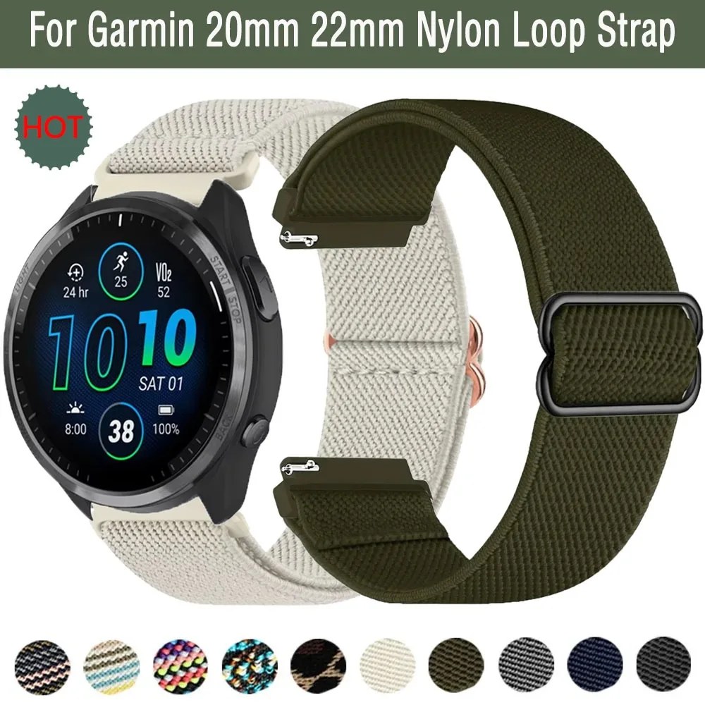 Breathable Nylon Wristband, 20/22mm Adjustable Strap