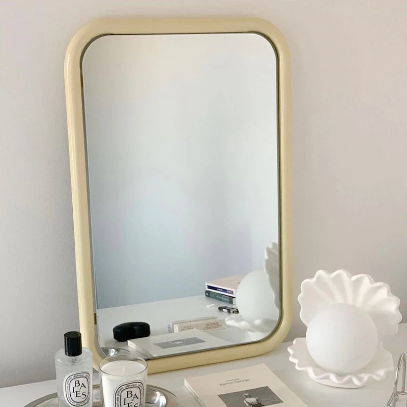 

Квадраты для туалетного столика, зеркало, стеклянное зеркало, косметика, женское эстетическое большое зеркало, спальня, милое украшение, жилье, эстетическое настенное украшение