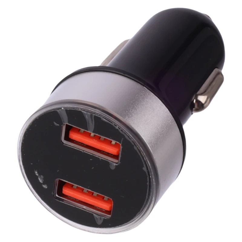 High-Speed Dual USB Car Charger with Digital Power Display