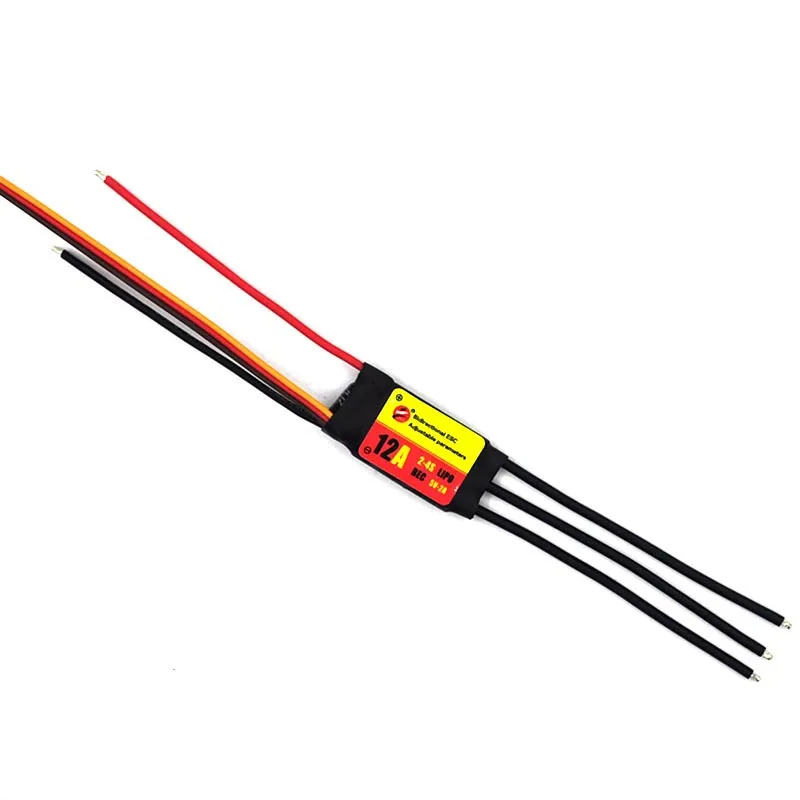 Bidirectional Adjustable Brushless ESC with UBEC Output for Aircraft and Marine Propellers