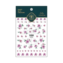  Flowers Series Nail Art Decorations Stickers Rose Cherry Blossoms Sunflower 3D Self Adhesive Nail Decals Wholesale Dropshipping 