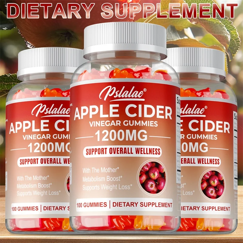 Apple Cider Gummies-Lose Weight, Fat Burner, Body Slimming, Reduces Bloating, Improves Digestion, Weight Management