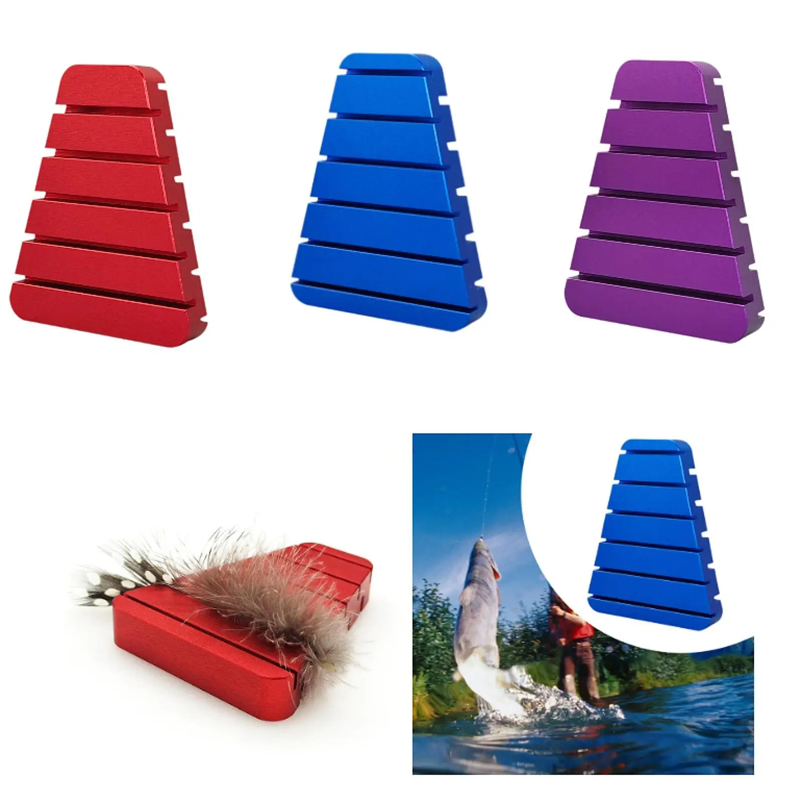 Feather Folding Block Fly Tying Gear Professional Fly Fishing Accessories Metal Aluminum Fly Lure Making CDC duck feathers Feather Folding Block Fly Tying Gear Professional Fly Fishing Accessories Metal Aluminum Fly Lure Making CDC duck feathers