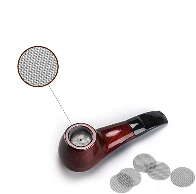 200/50pcs Smoking Tobacco Metal Filters Pipe Screen Gauze Hookah Water Pipe Stainless Steel Mesh Combustion Support Net 15~25mm 4