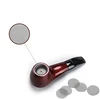 200/50pcs Smoking Tobacco Metal Filters Pipe Screen Gauze Hookah Water Pipe Stainless Steel Mesh Combustion Support Net 15~25mm 4