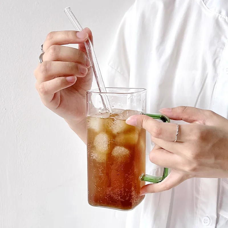 Ning GANG - Tazza da birra per whisky, in vetro, per uso domestico, per acqua, latte, succo di bevanda, acqua, bicchiere elettrolitico a forma di stella (blu