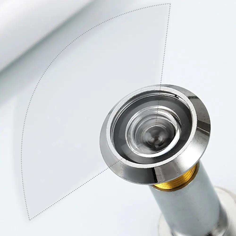 커버형 미끄럼 방지 HD 고양이 눈 안전 도어 아이홀 카메라, 도난 방지, 엿보기 방지, 각도 조절 가능, 220도 광각, 두꺼운 양안경형, 가정용