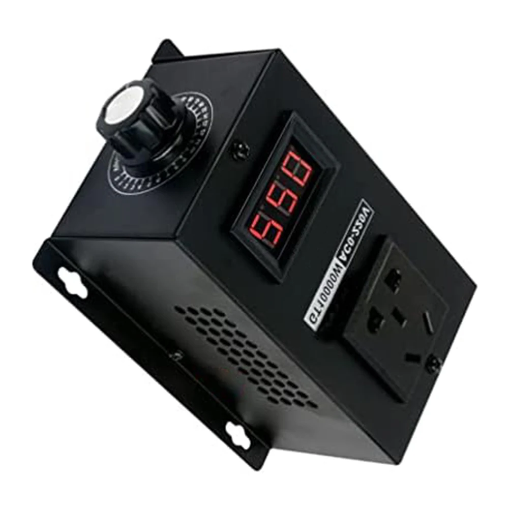 입력 전압 AC220V-250V 단상 전압 조정기, 기계식 및 전기식 PWM-AC 전류 컨트롤러 스위치, 40A-10000W