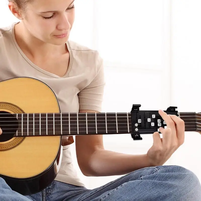 Guitar Buddy For Acoustic Guitar Portable Chord Presser Guitar Chord Artifact Guitar Practice Fretboard Guitar Chord Assisted