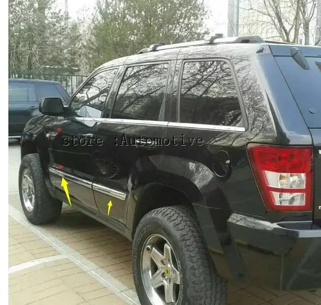 

Для JEEP Grand Cherokee 2005-2009 комплект молдинговых крышек боковой двери