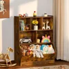 Kids Toy Storage Organizer, Children Small Bookcase and Bookshelf, Toddler Cubby Toy Storage Cabinet, Toy Shelf for Playroom 4