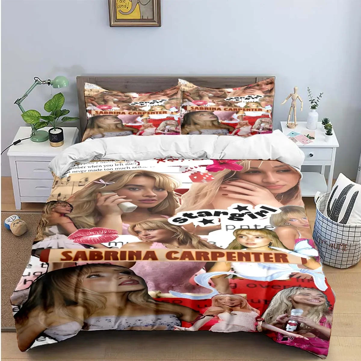 Hot Pop Sängerin S-Sabrina Bettwäsche-Sets Bett Liefert Set Bettbezug Bett Tröster Set Bettwäsche Set Luxus Geschenk – Detail 25