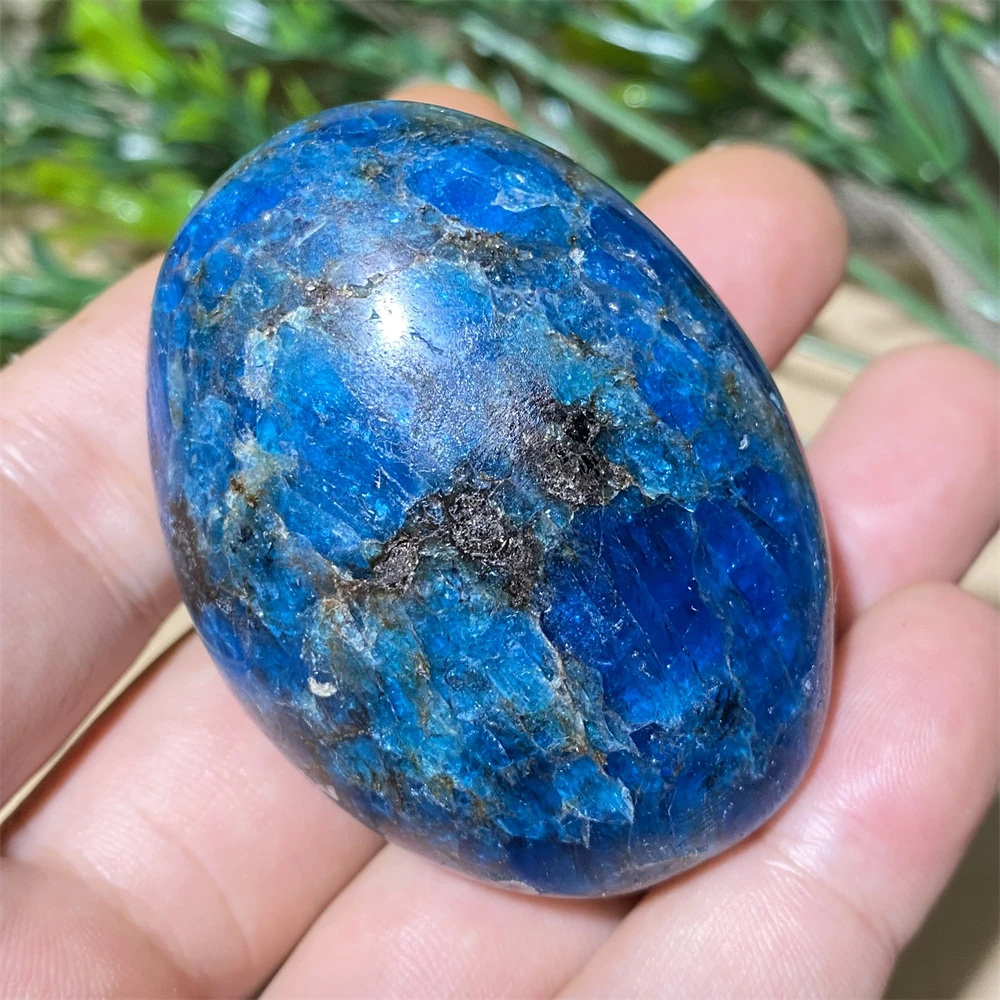Apatite Natural Stone Blue Crystal Healing Palm Reiki Wicca Living Minerals Spiritual Aquarium Ornaments Home Decoration Room 4