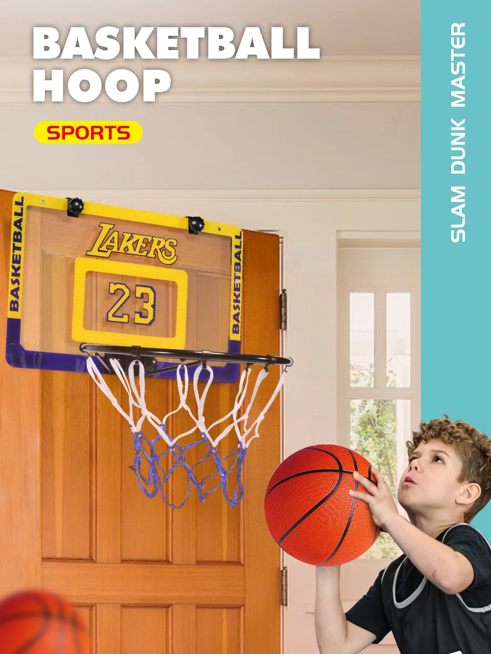 Strong steel rim providing realistic basketball bounce