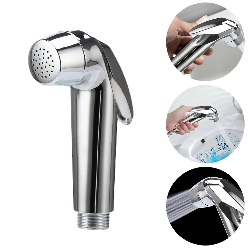 Toilet Douche Bidet Head Handheld Hose Spray Sanitary Shattaf Shower Flushing Sprayer Head Toilet Shower Head Bathroom Fixture