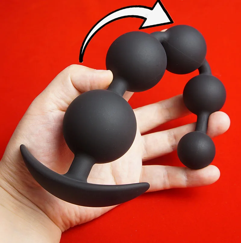 Anal Sex Toys Long Anal Beads Dilator Annals Training Silicone Anus Ass But Butt Plugs Prostate Massage