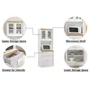 Modern Kitchen Cabinet, White 3