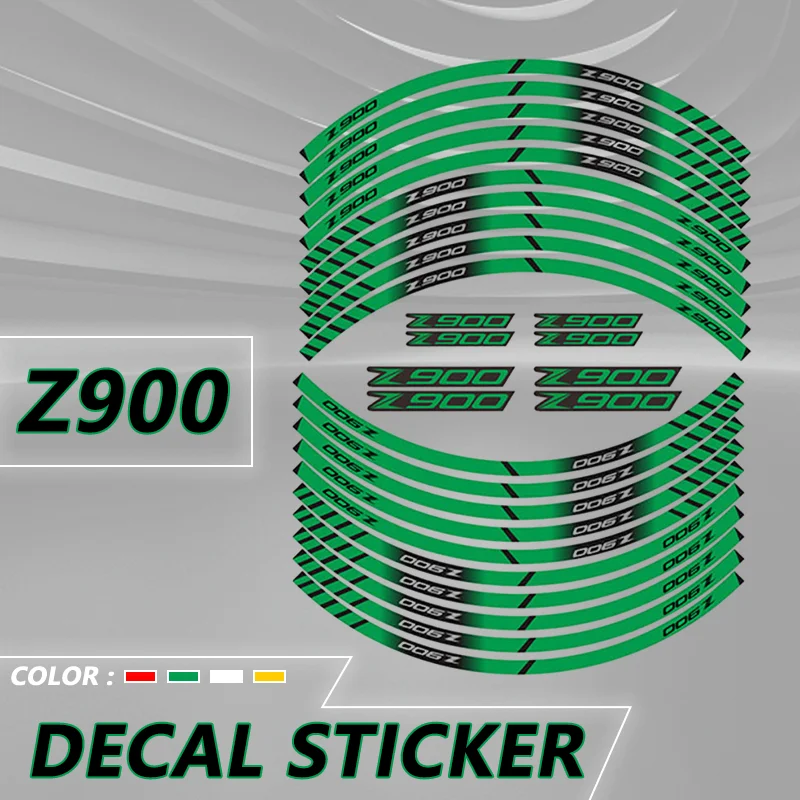 For Z900 Z900RS Z1000 Z1000R z900 z1000 Motorcycle Wheel Stickers Reflective Rim Tape Tire Stripes Decal Sticker Waterproof Part