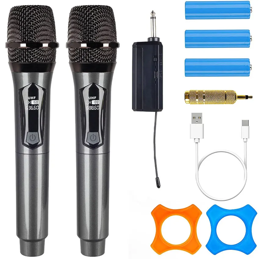 

Karaoke Wireless Microphone Dynamic VHF Handheld Professional Mic For Sing Party Speech Church Club Show Meeting Room Home