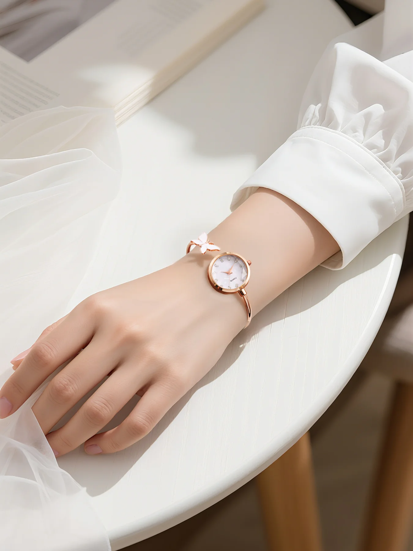 Beimu face bracelet butterfly watch high-end watch women's watch compact open jewelry watch