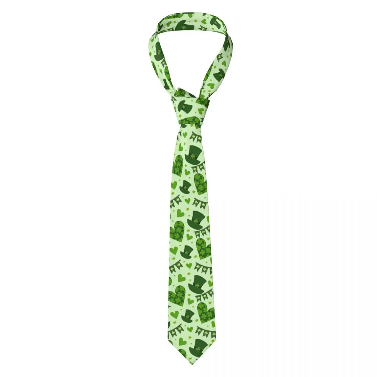 

Happy Tie Ireland St. Patrick's Day Ties Hip-Hop Street Cravat Wedding Necktie 8cm Wide