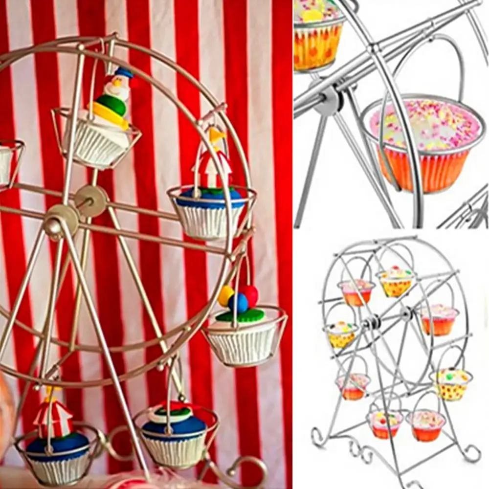 Metal Ferris Wheel Cupcake Holder Wedding Birthday Party cake stand