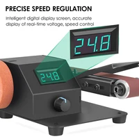 350W Vertical & Horizontal Mini Belt Sander Electric Sanding Polishing Grinding Machine Sander Grinder Stepless Speed Regulation 2