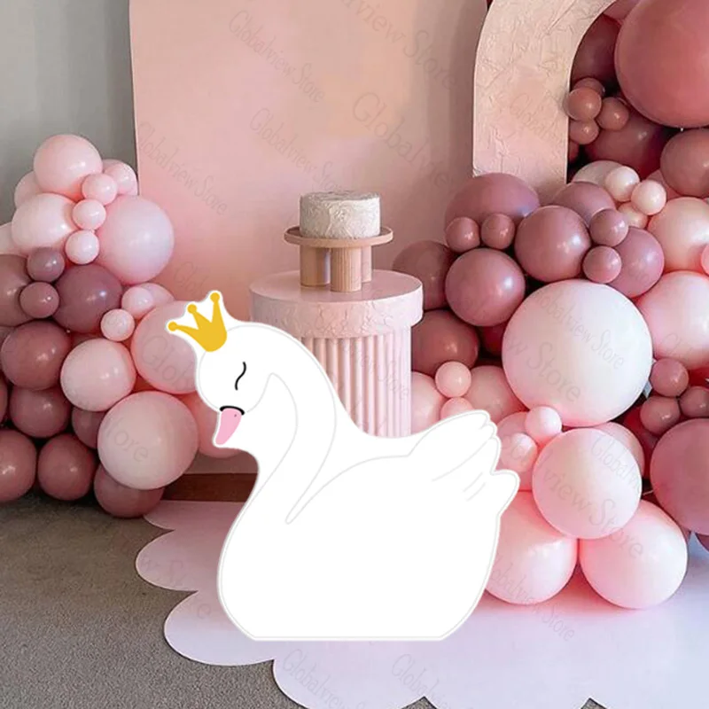 24/36 Zoll Schwanenausschnitt Babyparty Dekorationen Geburtstagsdekoration Mädchen Schaumstoffbrett Schwanenausschnitt Party Requisiten