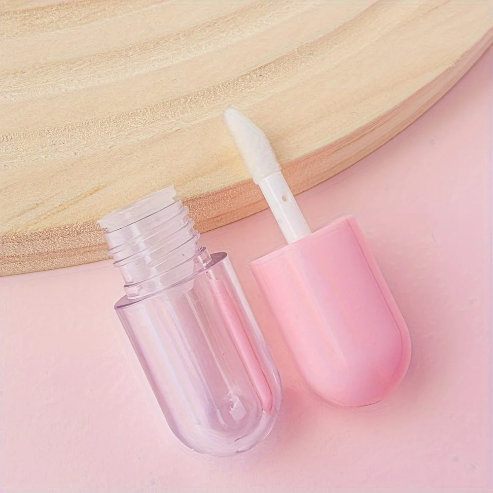 Description Picture 3 of item5/10PCS 3ml Refillable Mini Lip Gloss Tubes Empty Lip Balm Bottle for DIY Lip Oil Travel Portable Clear Lipstick Container Tubes