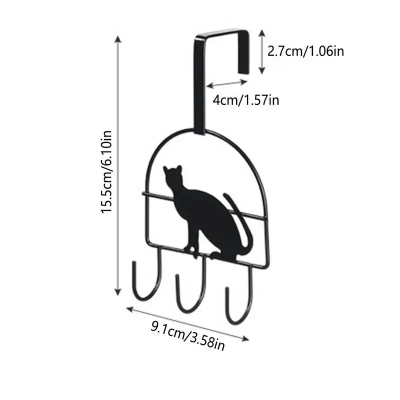 Hooks for Back of Door Metal Behind the Door Hooks Invisible Punch Free Closet Durable Towel Hanger for Bathroom Bedroom