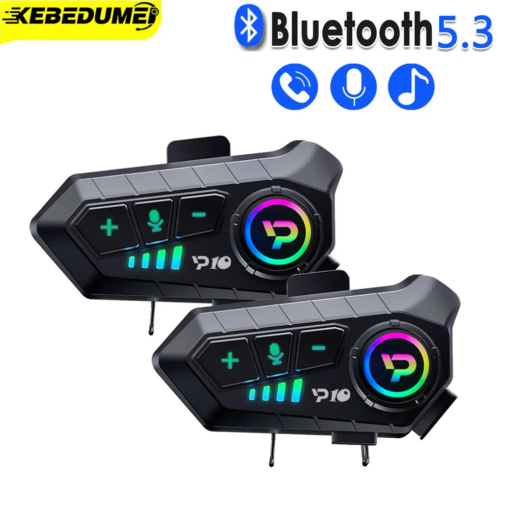 Kebidumei Yp10 Wireless Bluetooth5.3 Motorcycle Helmet Headset