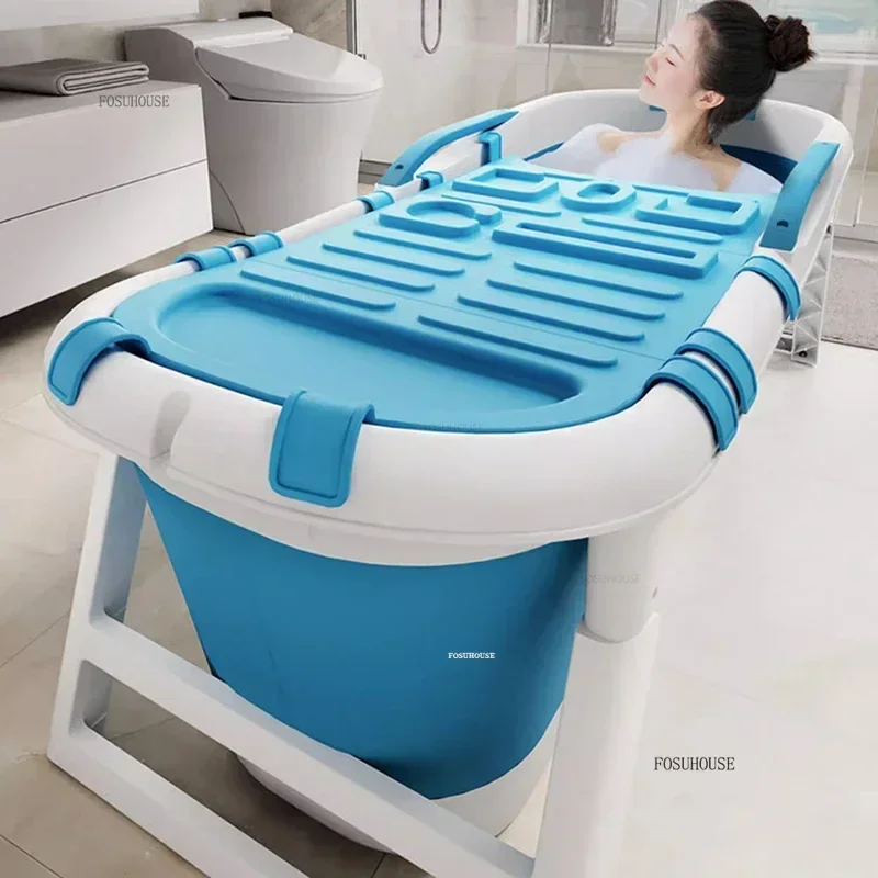 Modern Home Hot Tub Adult Foldable Portable Bathtubs Thickened Plastic Ice Bath Bucket designer Full Body Designer Swimming Pool