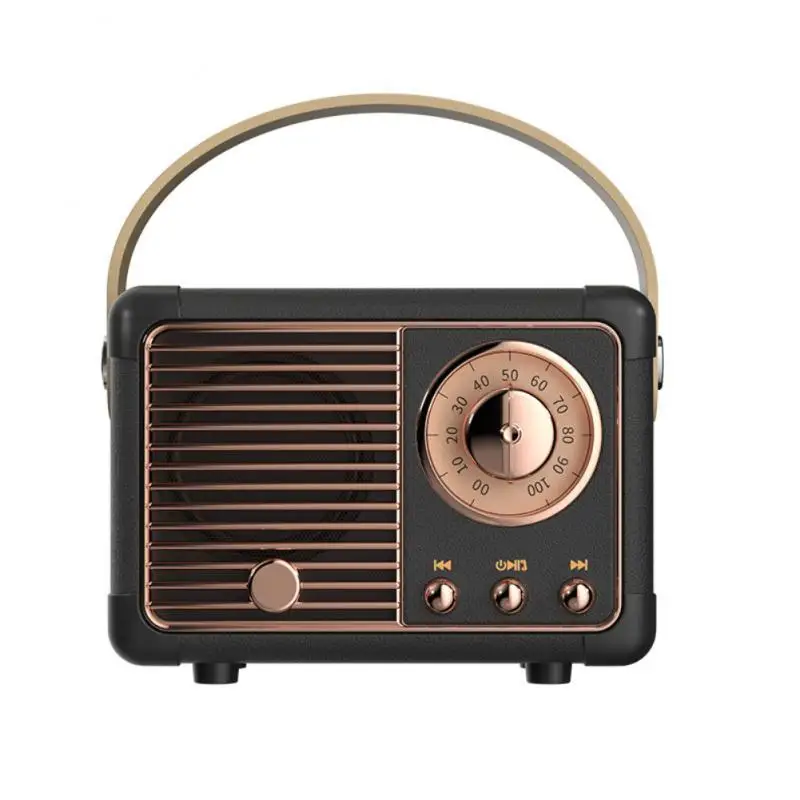 

Mini Retro Desk Decor Speaker Wireless USB Charging Subwoofer Speaker Desktop Kawaii Decoration Cute Decor
