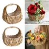 Willow Rattan Woven Basket Wicker Half Moon Storage With Handle Sturdy Small Flower Basket Flower Basket Picnic Container 2